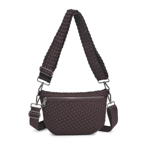 Ethereal - Woven Neoprene Crossbody: Chocolate