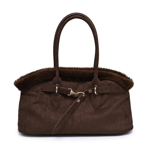 Tommy Faux Suede Satchel