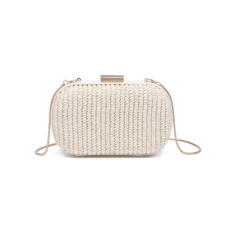 Alix Evening Bag: Natural
