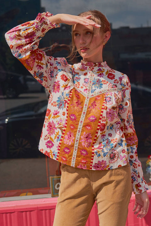Floral Fall Blouse