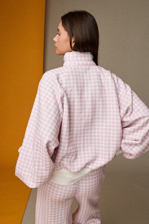 Papermoon-Pink & White Gingham Quarter Snap-Pink Dot Styles