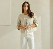 Able-Cotton Tweel Jacket-Pink Dot Styles