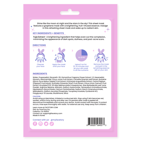 Face Mask - Korean Beauty - Illuminating - Light My Night