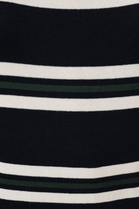 Navy Multi Stripe Sweater Top