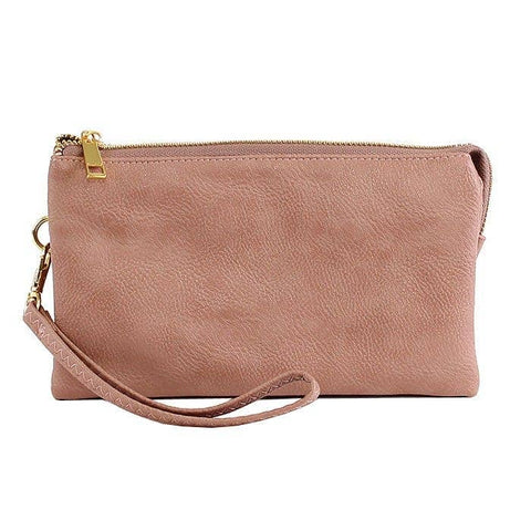 7013 Monogrammable Three Compartments Crossbody Bag: White