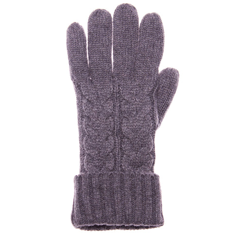 Solid Classic Cable Knit Winter Gloves