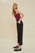 The Anywhere Trousers - Black-Apparel > Womens > Bottoms > Pants-Pink Dot Styles