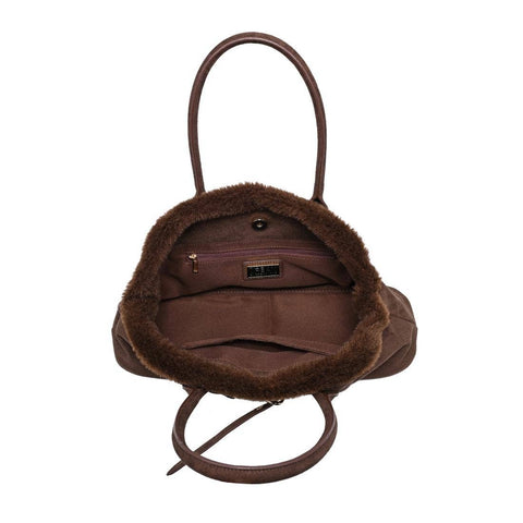 Tommy Faux Suede Satchel