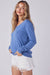 Denim Classic Pullover Sweater-Apparel > Womens > Tops > Sweaters-Pink Dot Styles
