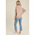 Bluivy-Latte Slouch Neck Dolman Pullover-Pink Dot Styles