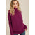 Bluivy-Plum Slouch Neck Sweater-Pink Dot Styles