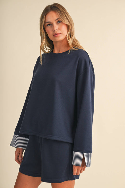 French Terry Sweatshirt & Short Set