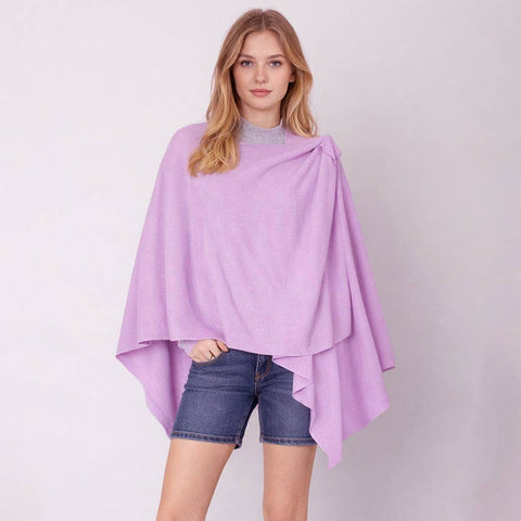 Shoulder Strap Solid Ruana Poncho: Spring Edition!