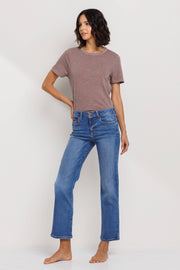 SneakPeek-Mid Rise Ultra Stretch Slim Jeans-Pink Dot Styles