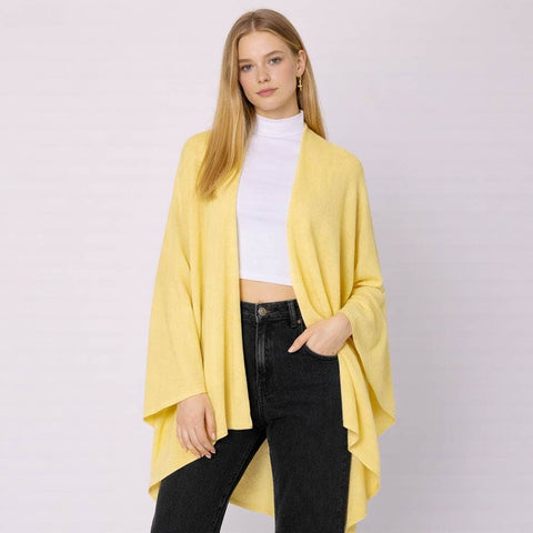 Shoulder Strap Solid Ruana Poncho: Spring Edition!