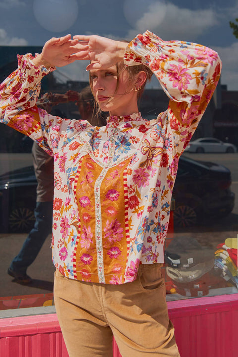 Floral Fall Blouse