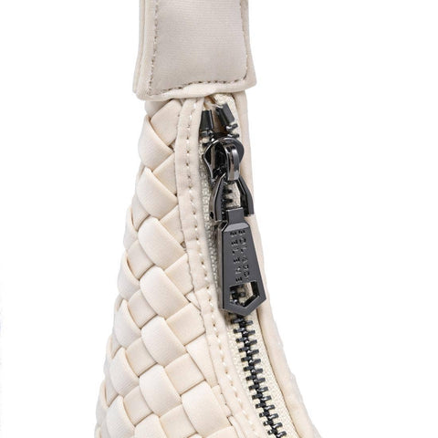 Harmonia - Woven Neoprene Shoulder Bag: Cream