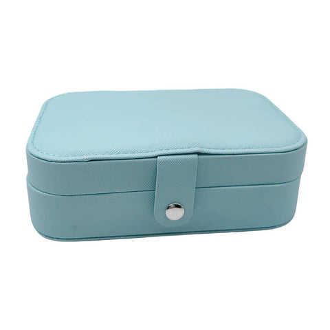 Faux Leather Portable Jewelry Box
: Blue