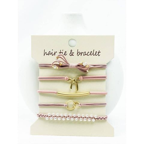 Boho Inspired BOW Theme Hair Tie Bracelets