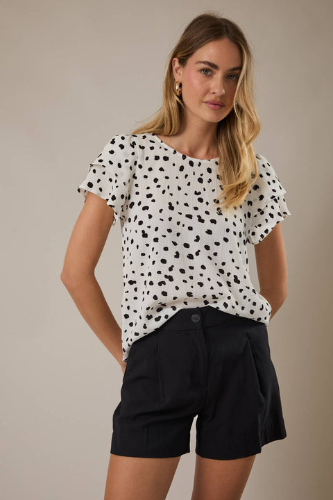 Black & White Polka Dot Blouse