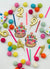 Happy Birthday Cake Embellished Earring MULTI-Pink Dot Styles