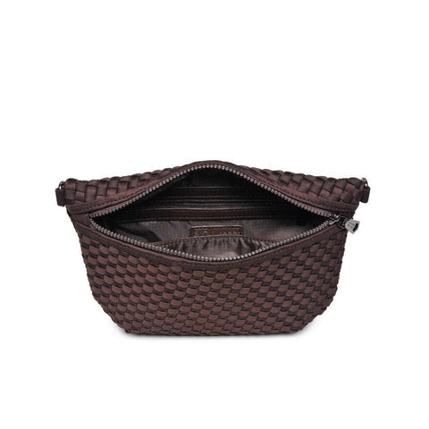 Sol and Selene-Ethereal - Woven Neoprene Crossbody: Cream-Pink Dot Styles