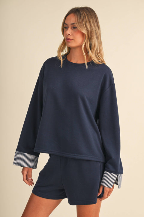 French Terry Sweatshirt & Short Set