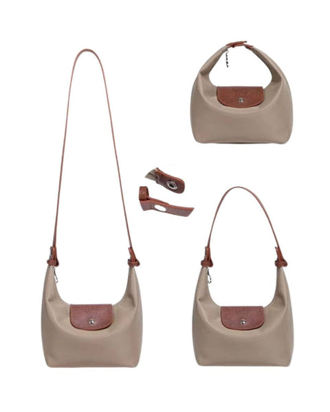Convertible Nylon Crescent Bag