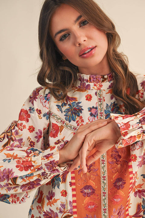 Floral Fall Blouse