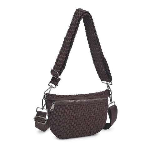 Ethereal - Woven Neoprene Crossbody: Chocolate