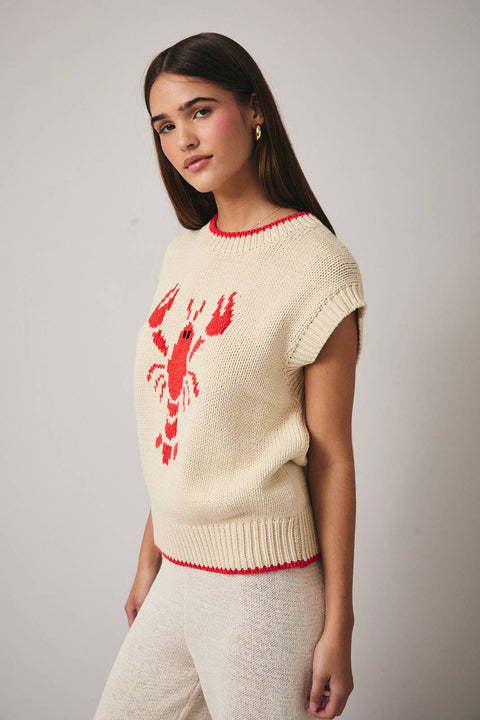 Sleeveless Lobster Sweater