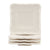 Perlette Gift Cream Melamine Set of 4 SquareCanape Plates-Home > Other-Pink Dot Styles