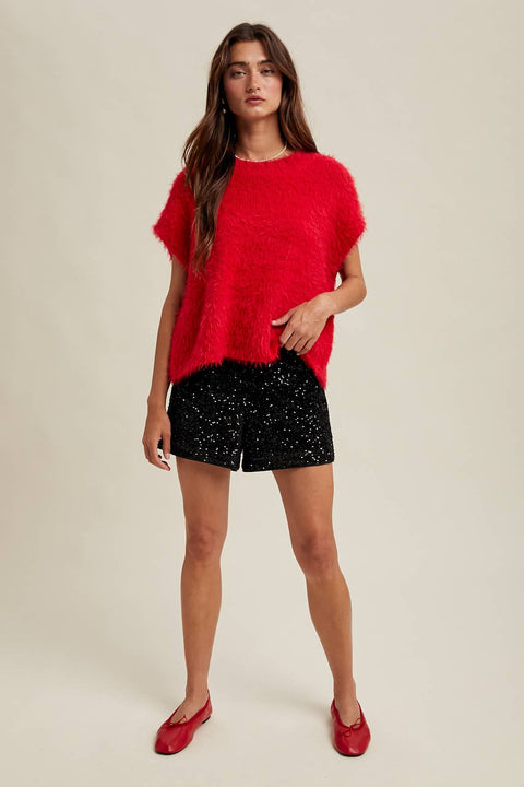 Mohair Sweater with a Bow Tie