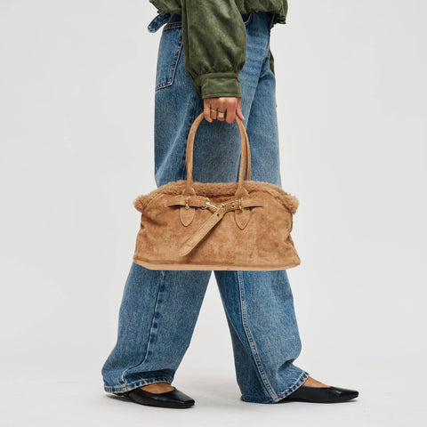 Tommy Faux Suede Satchel