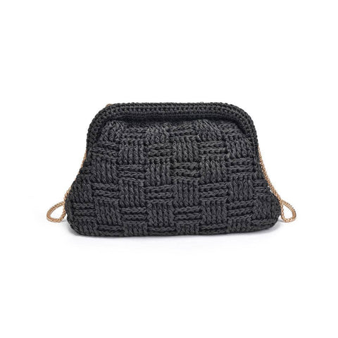 Urban Expressions-Annie Woven Clutch-Pink Dot Styles