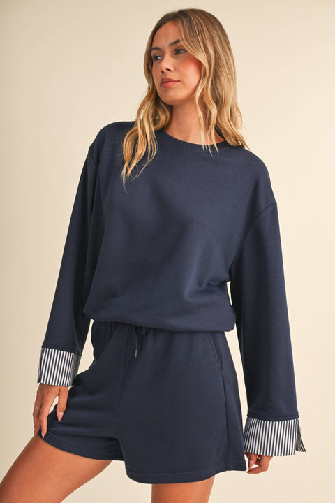 French Terry Sweatshirt & Short Set