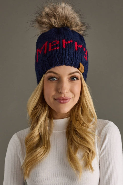 Holiday Pom Pom Hats
