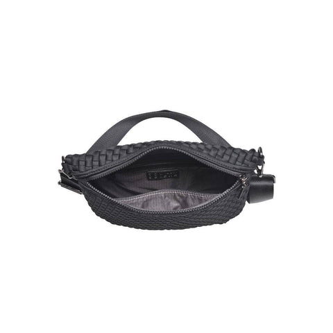 Sol and Selene-Ethereal - Woven Neoprene Crossbody: Olive-Pink Dot Styles