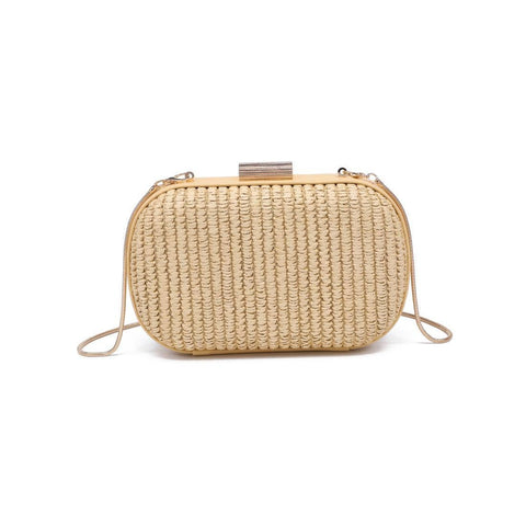 Alix Evening Bag: Natural