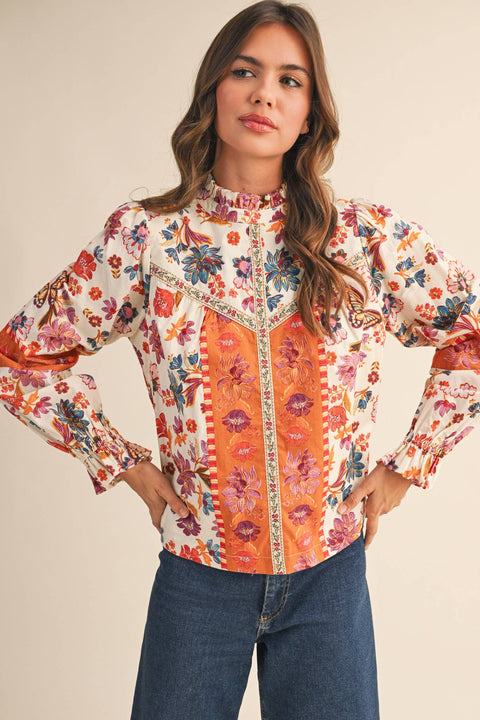 Floral Fall Blouse