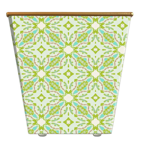 Laura Park Lagos Green Cachepot Candle: Rose