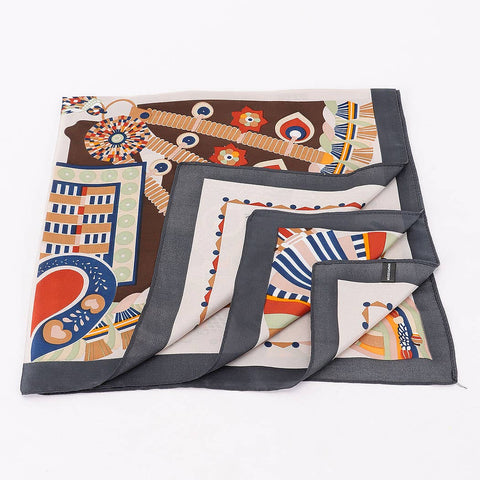 Multi Print Bandana: Orange