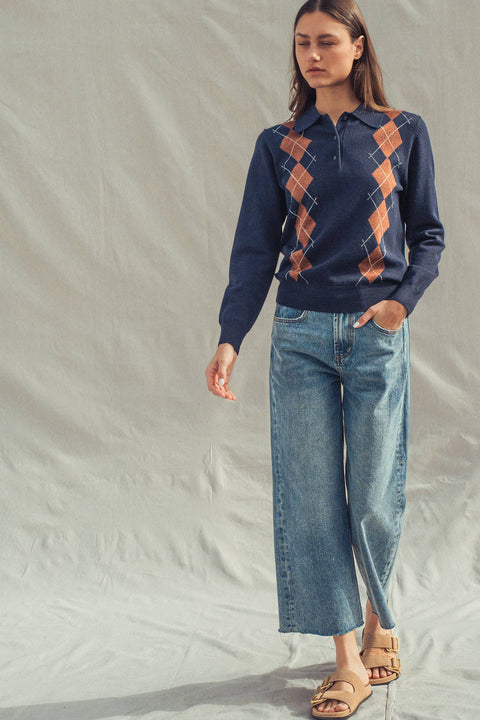 Relaxed Wide Leg Denim Jeans