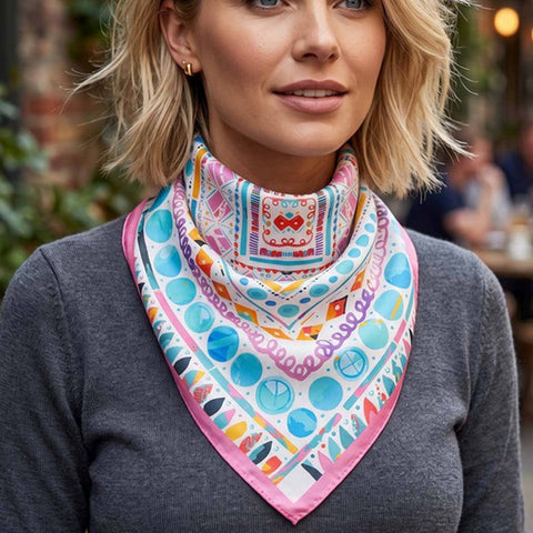 Geometric Print Bandana