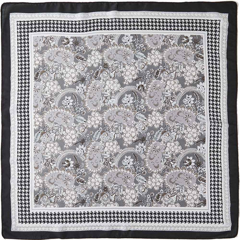 Paisley Houndstooth Print Bandana Scarf