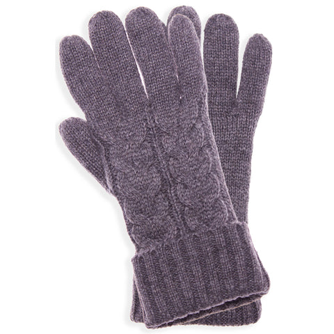 Solid Classic Cable Knit Winter Gloves