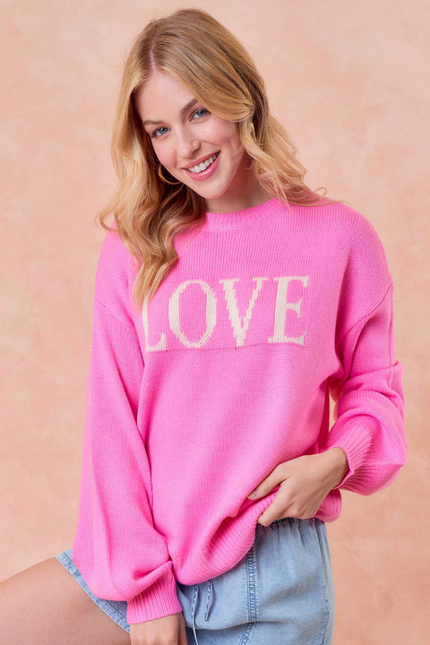 Pink LOVE Sweater