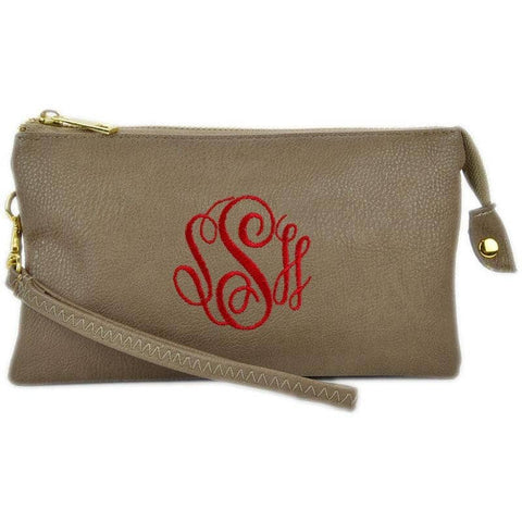 7013 Monogrammable Three Compartments Crossbody Bag: White