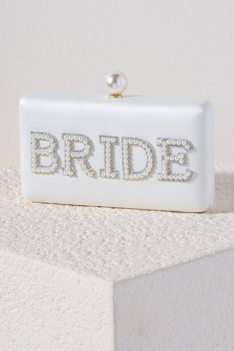 "BRIDE" PEARL MINAUDIERE, IVORY