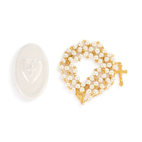 Trinket Box & Rosary - Heart and Cross